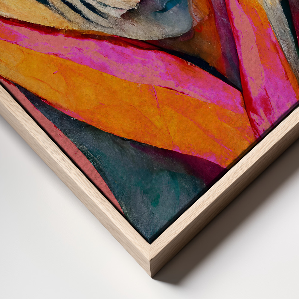 Canvas print - The Tiger frame close up