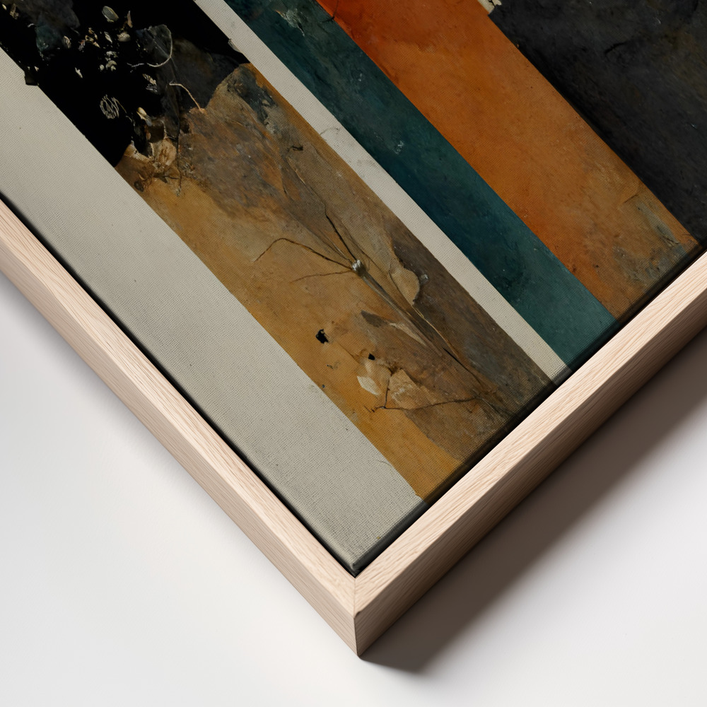 Lærred - Geometric Stillife frame close up