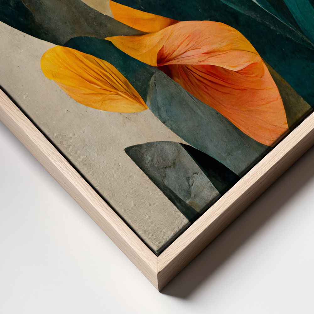 Canvas print - In My Garden frame close up