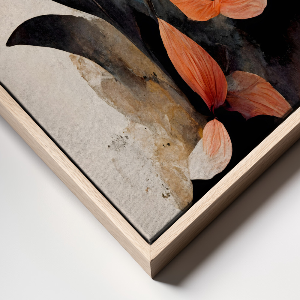 Canvas print - Coral Flowers frame close up
