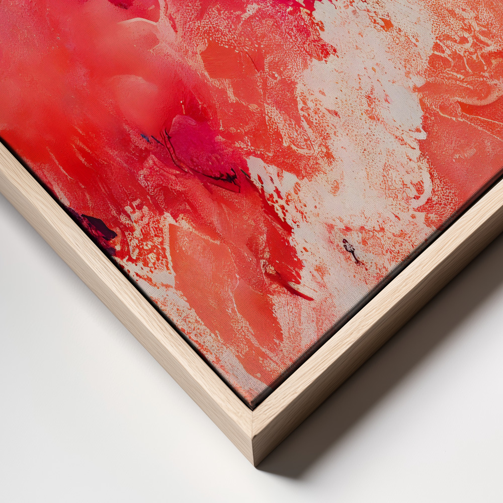 Canvas schilderi - Pink Wave frame close up
