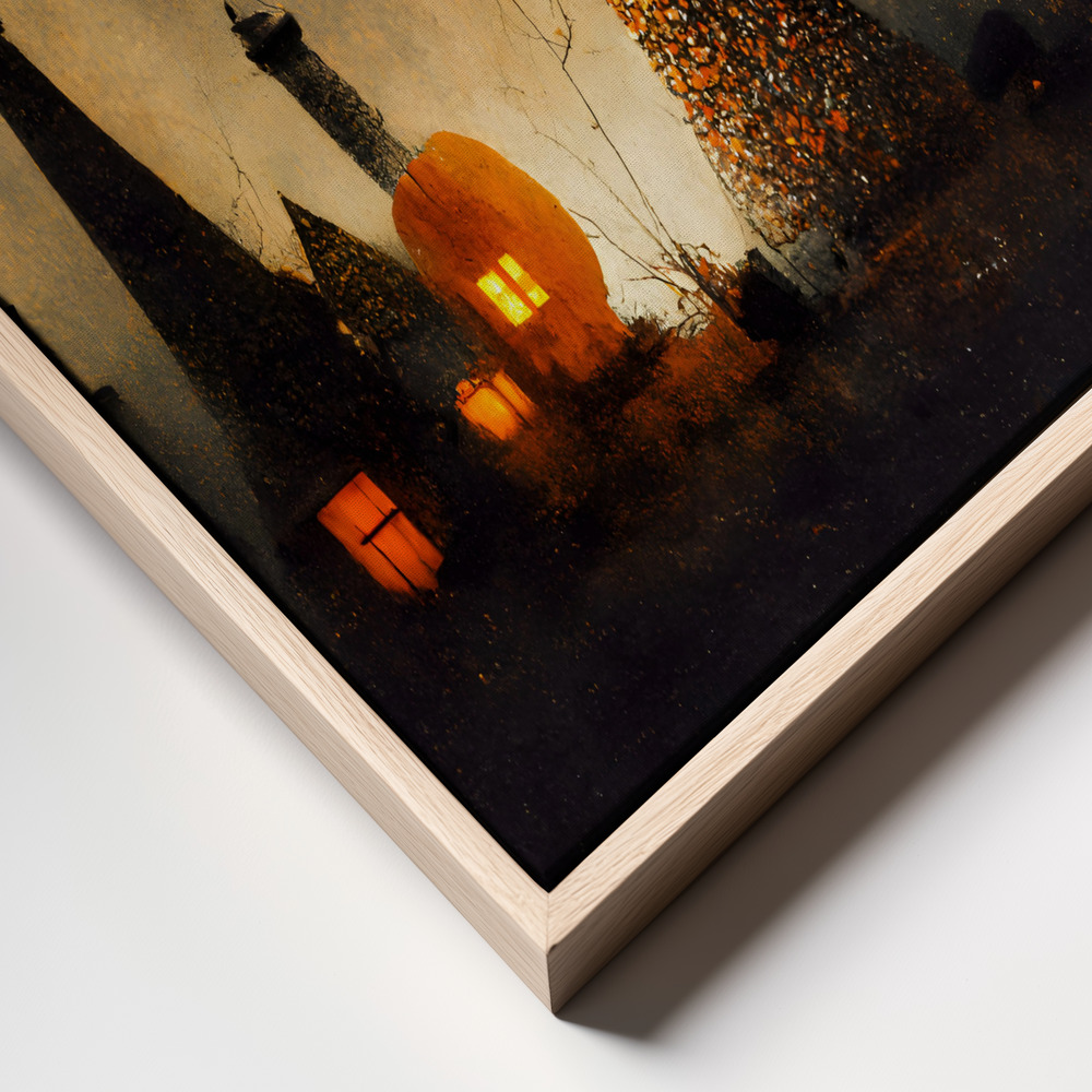 Canvas print - Village of the Witches frame close up