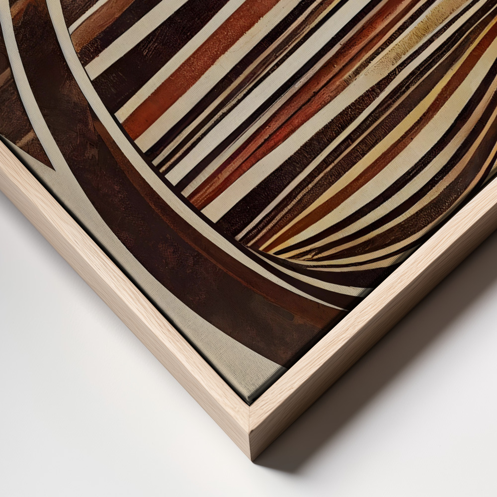 Lærred - Curved Wood frame close up