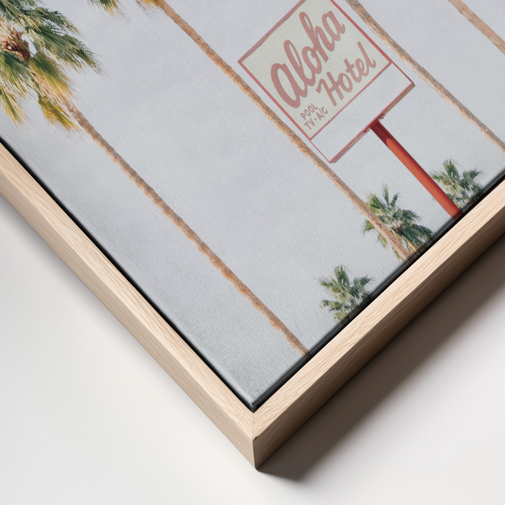 Canvas print - Aloha Hotel frame close up