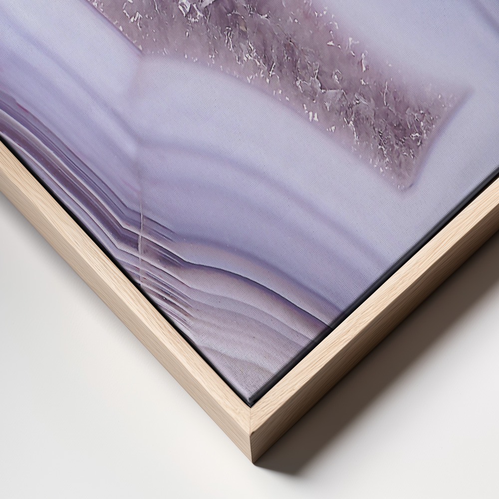 Leinwandbild - Purple Agate frame close up
