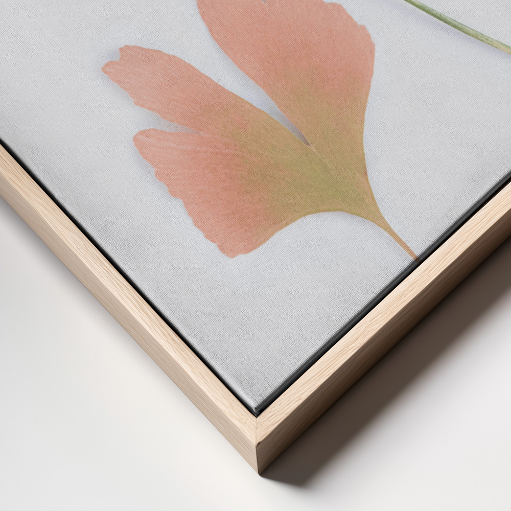 Canvas schilderi - Pastel Ginkgo frame close up