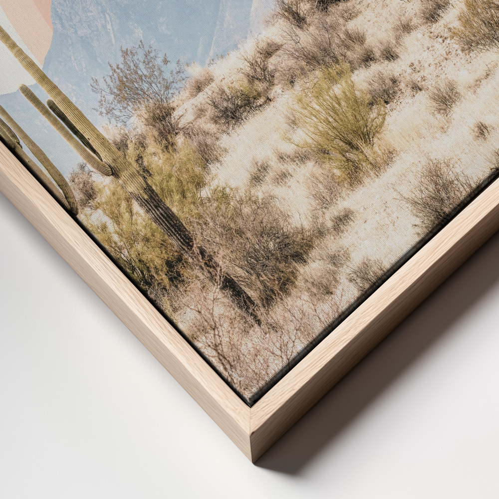 Canvas taulu - Arizona Sunrise kehys lähikuva - luonnollinen kehys