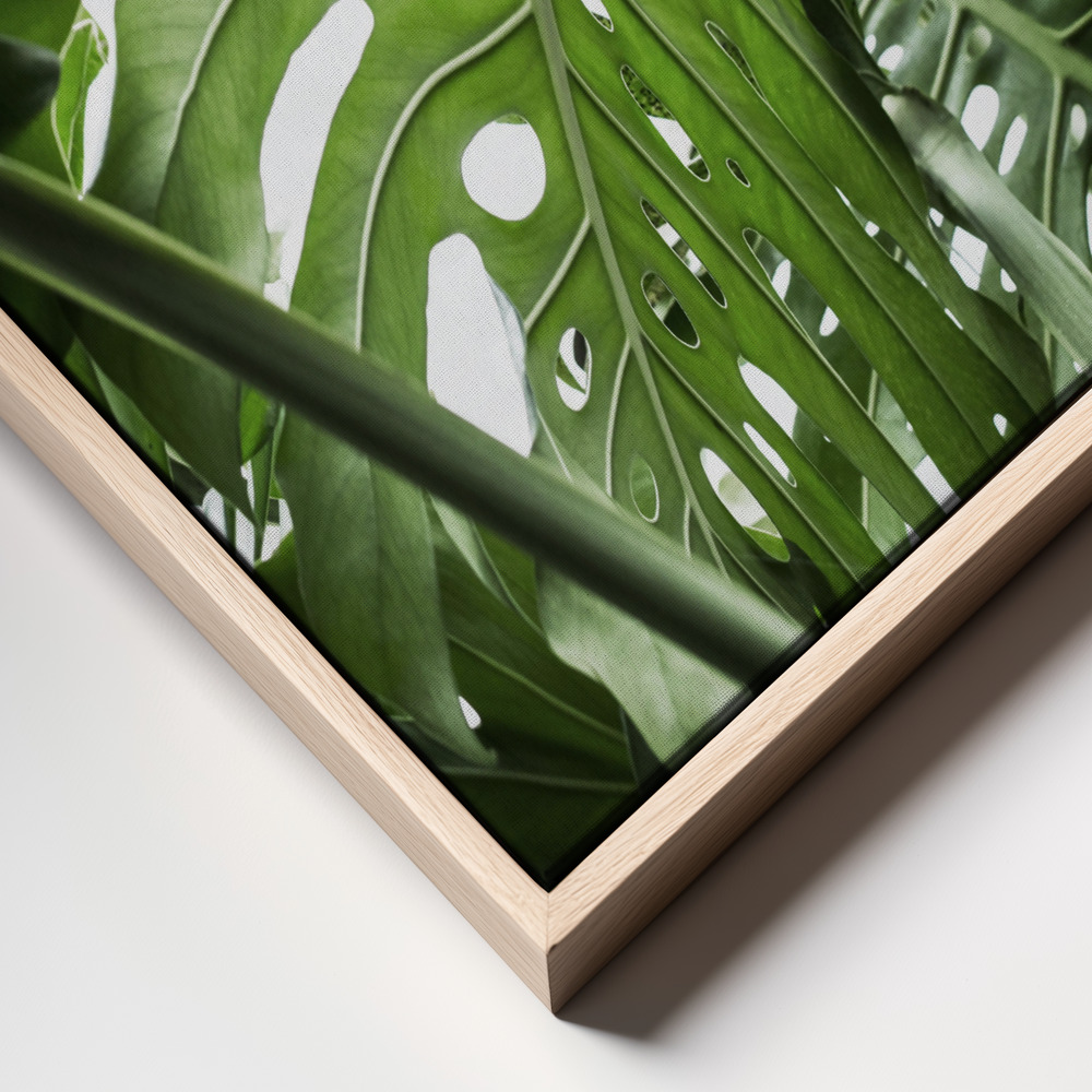 Leinwandbild - Jungle frame close up