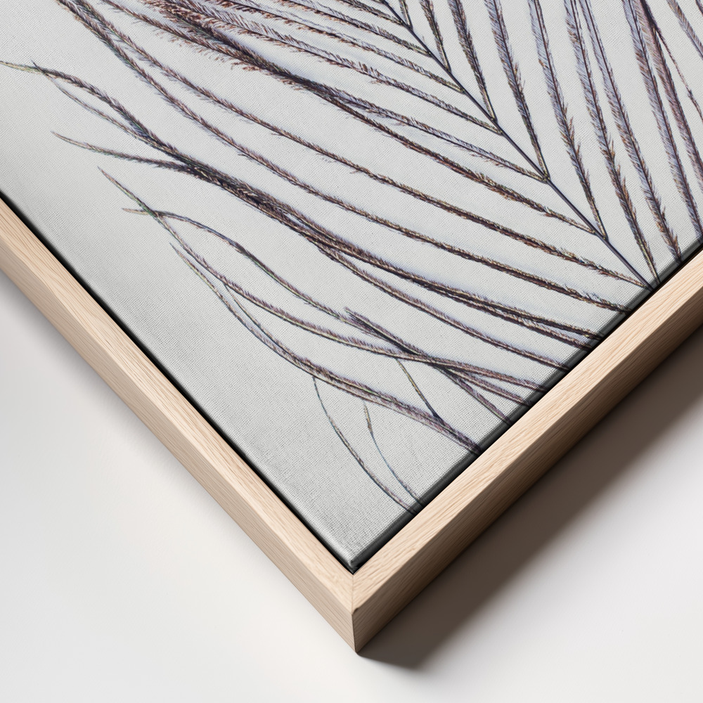 Canvas print - Peacock Feather frame close up