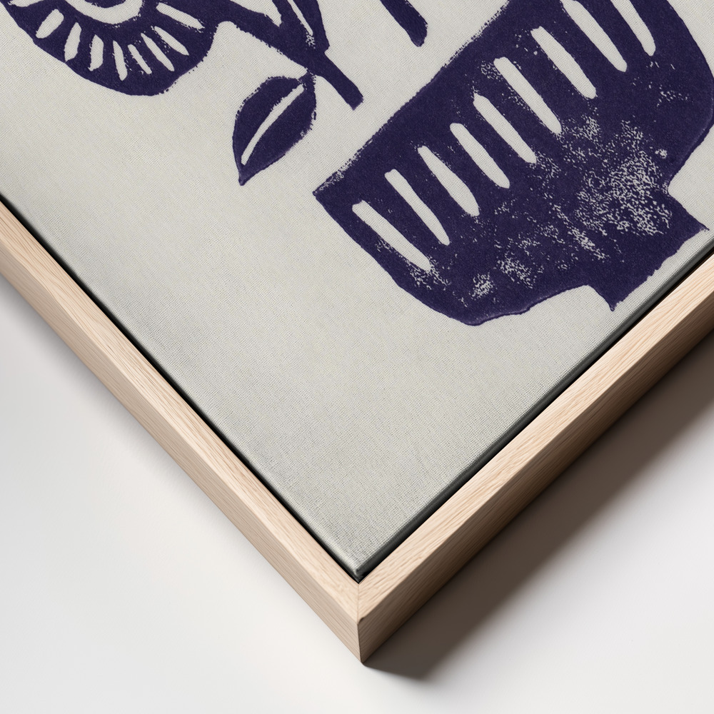 Toile - Native Flowers frame close up