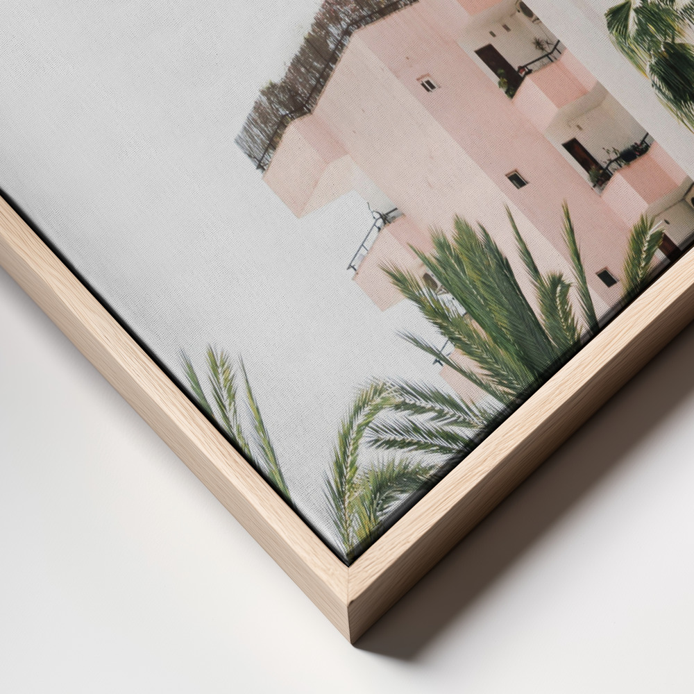 Canvas print - Pink Hotel frame close up