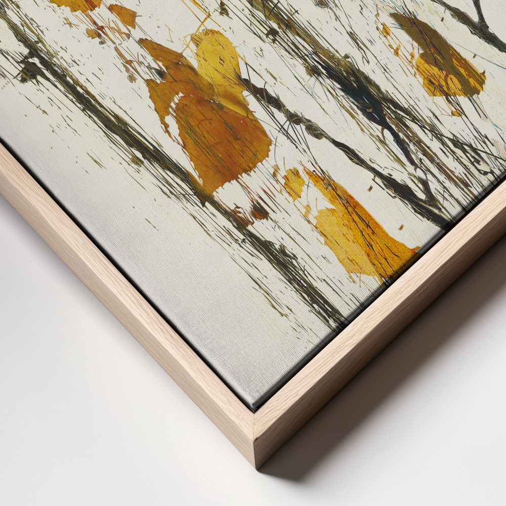 Canvas schilderi - Leaves still life frame close up