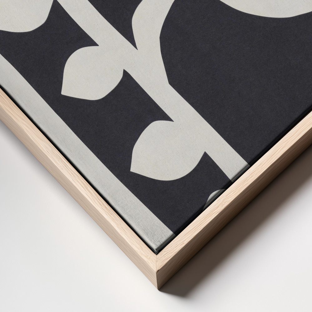 Canvas print - Black Tulips #2 frame close up