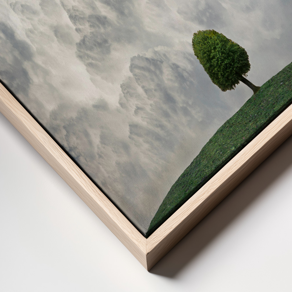 Canvas print - Up in the clouds frame close up