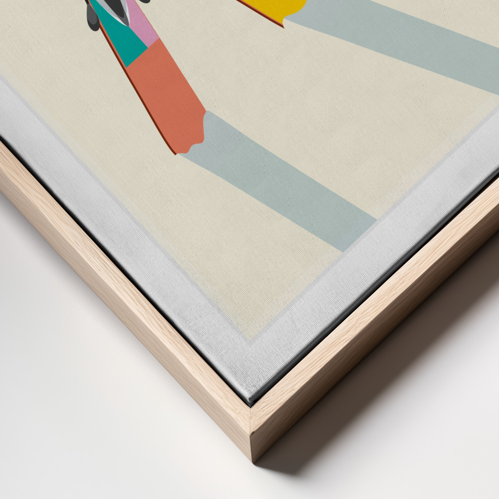 Canvas print - WINTER frame close up