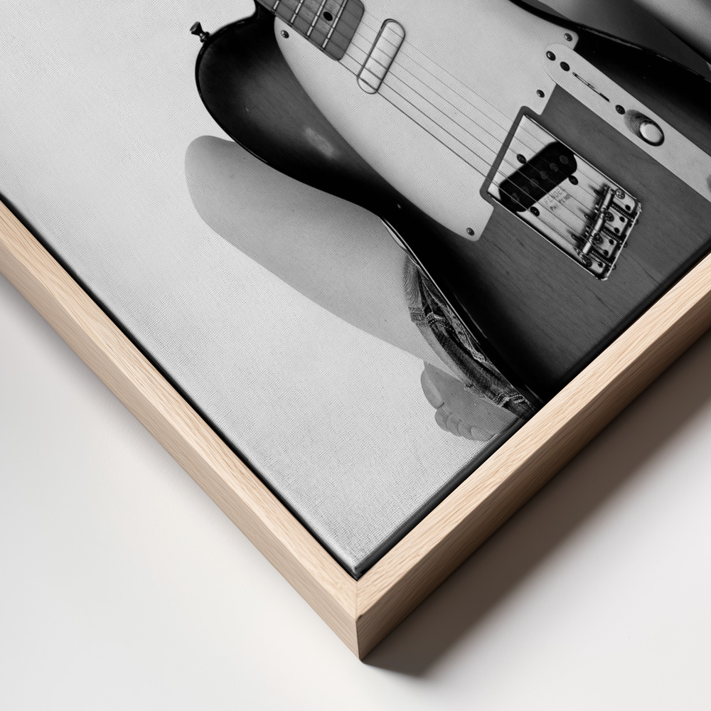 Canvas print - Telecaster Blondie frame close up