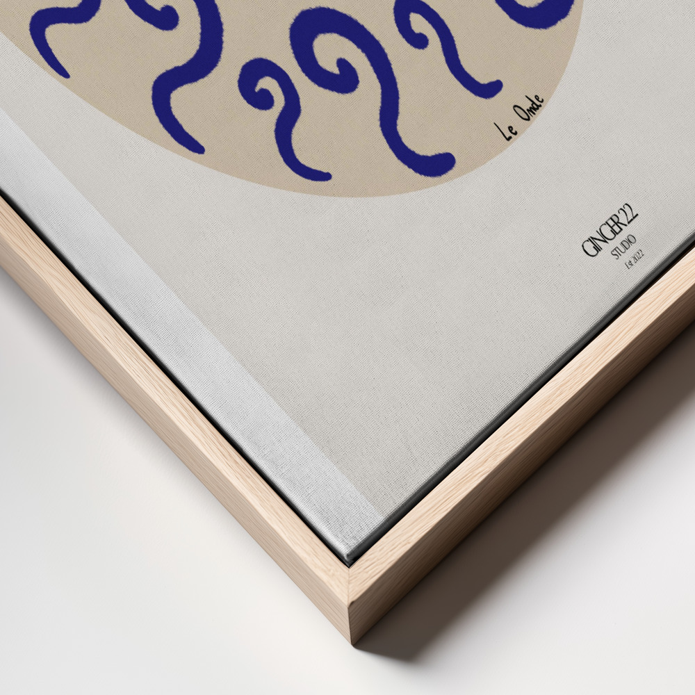 Canvas print - Le onde frame close up