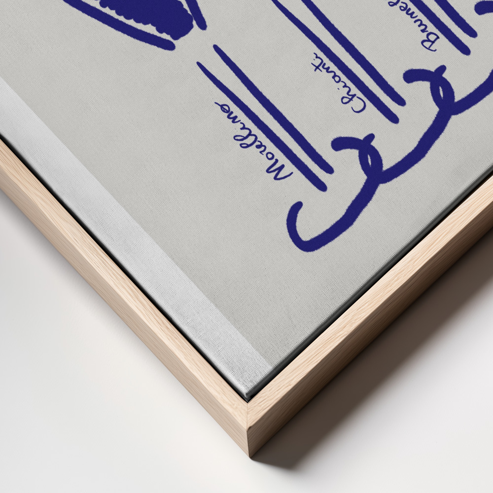 Canvas print - Il vino frame close up