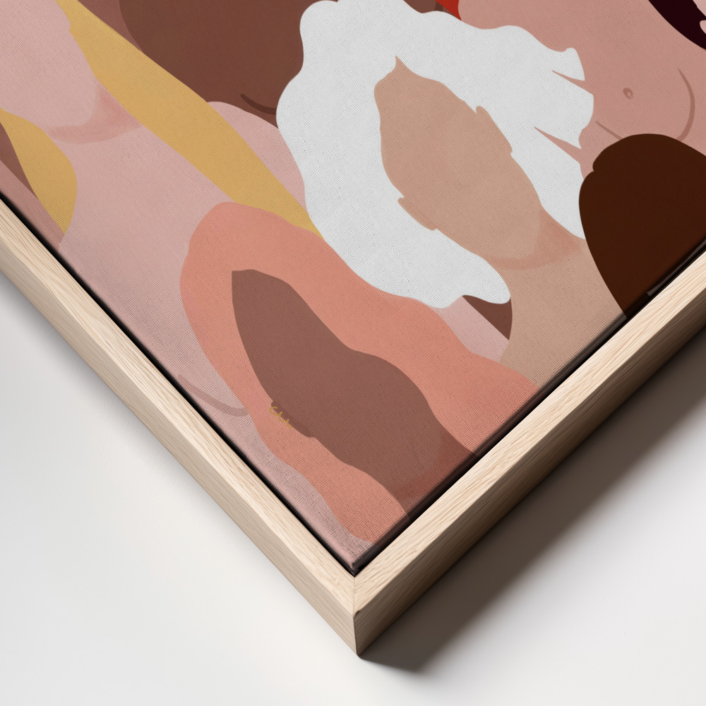 Canvas schilderi - Who run the world frame close up