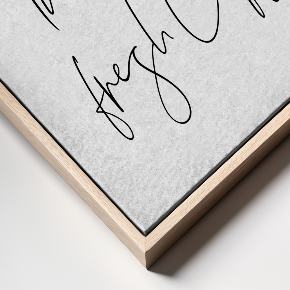 Canvas print - The perfect morning ritual frame close up
