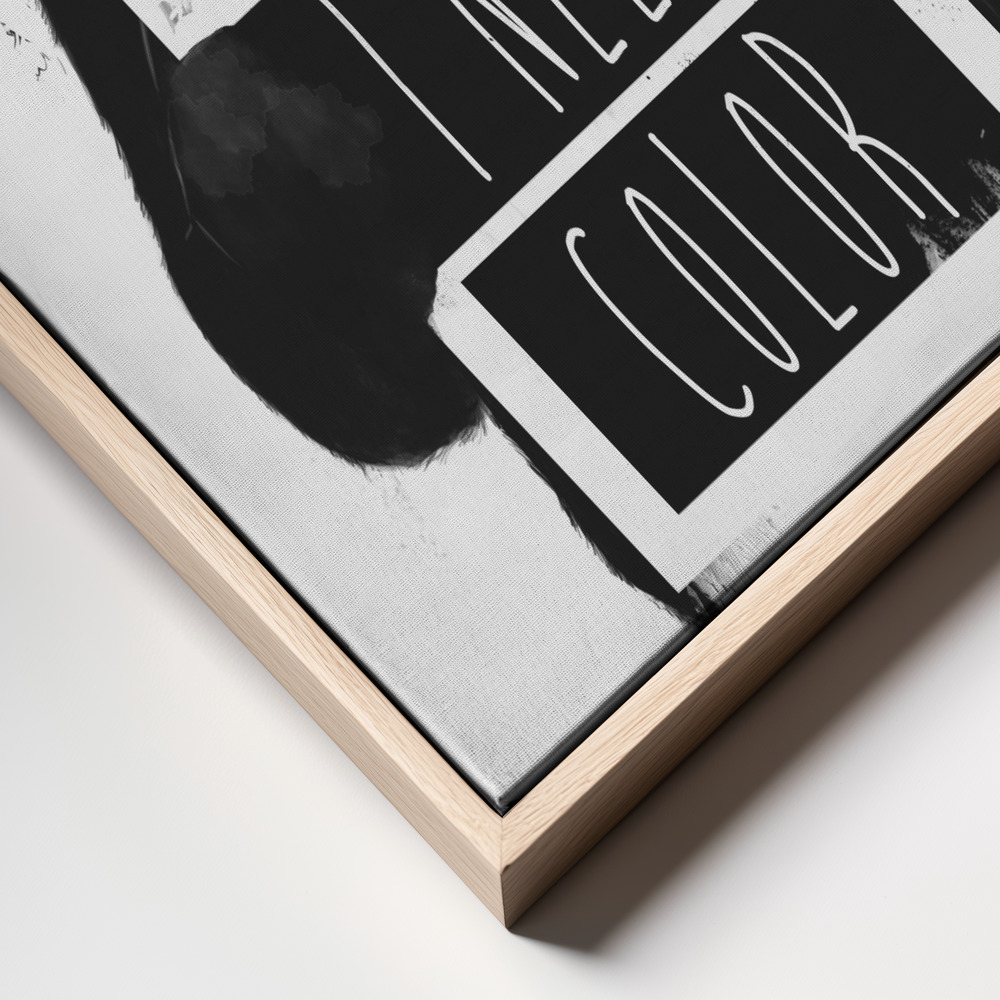 Canvas print - I need color frame close up
