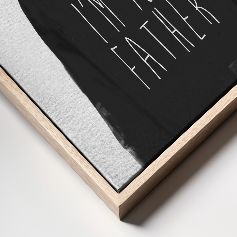 Canvas print - I'm your father frame close up