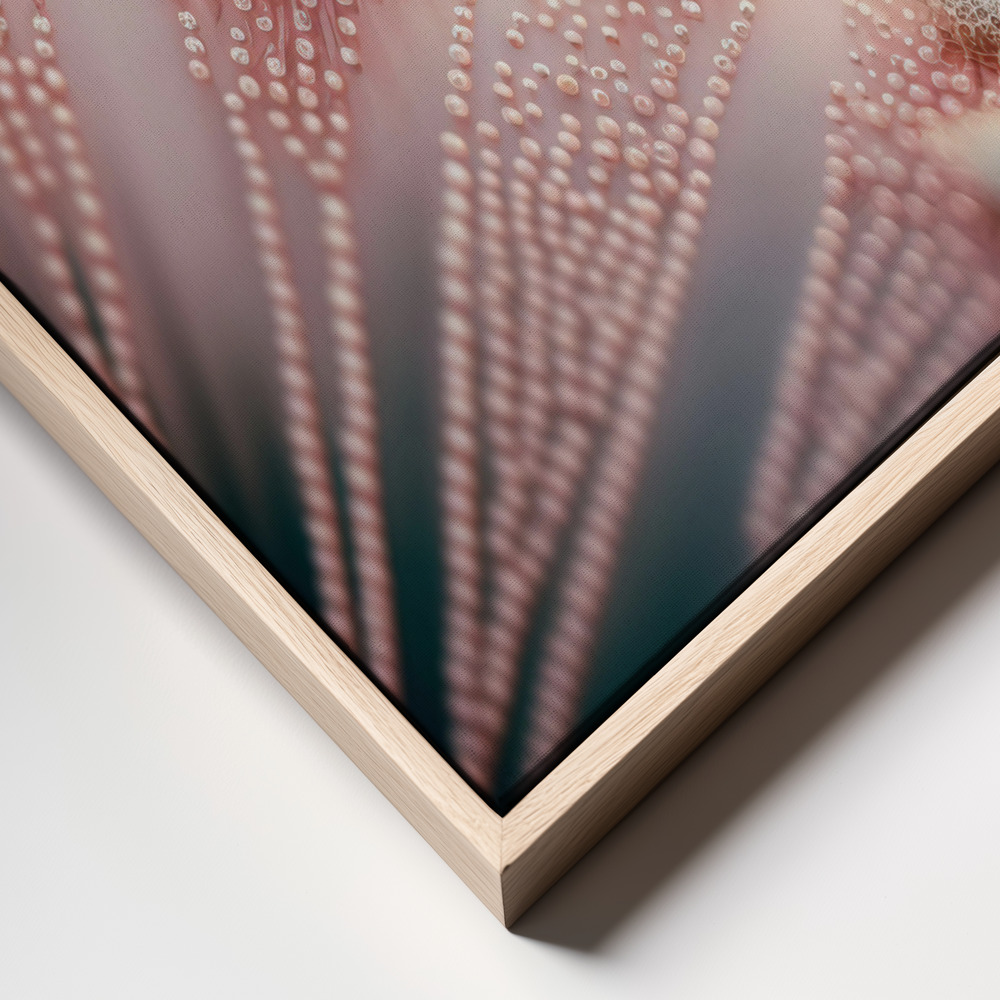 Canvas print - Pastel Pink Macro frame close up