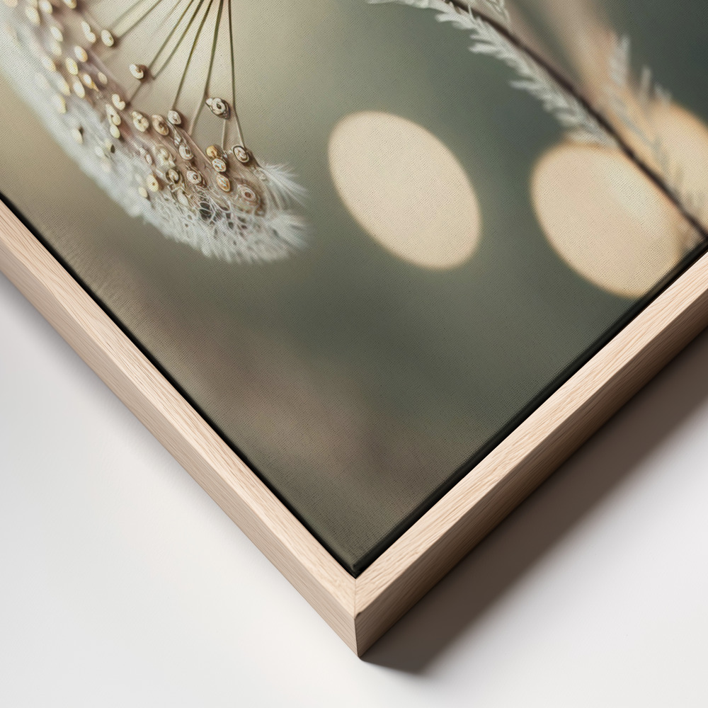 Canvas print - Golden Pearls frame close up