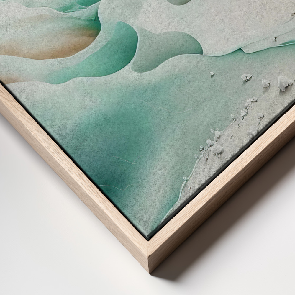 Canvas schilderi - Frozen Landscape frame close up - natuurlijk frame