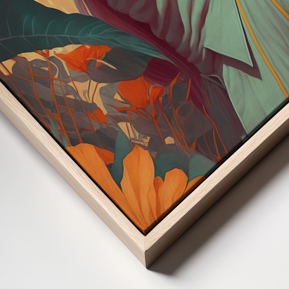 Lienzo - Beauty In The Jungle frame close up