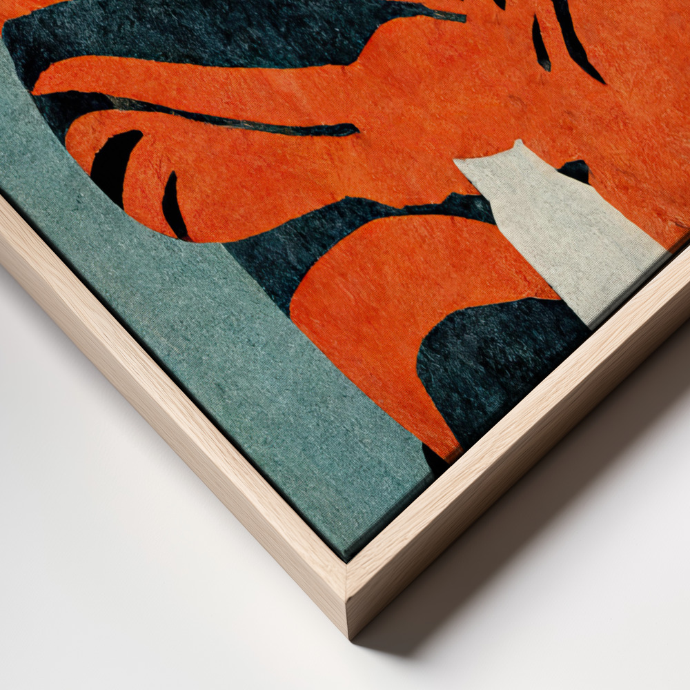 Canvas print - My Tiger And Me frame close up