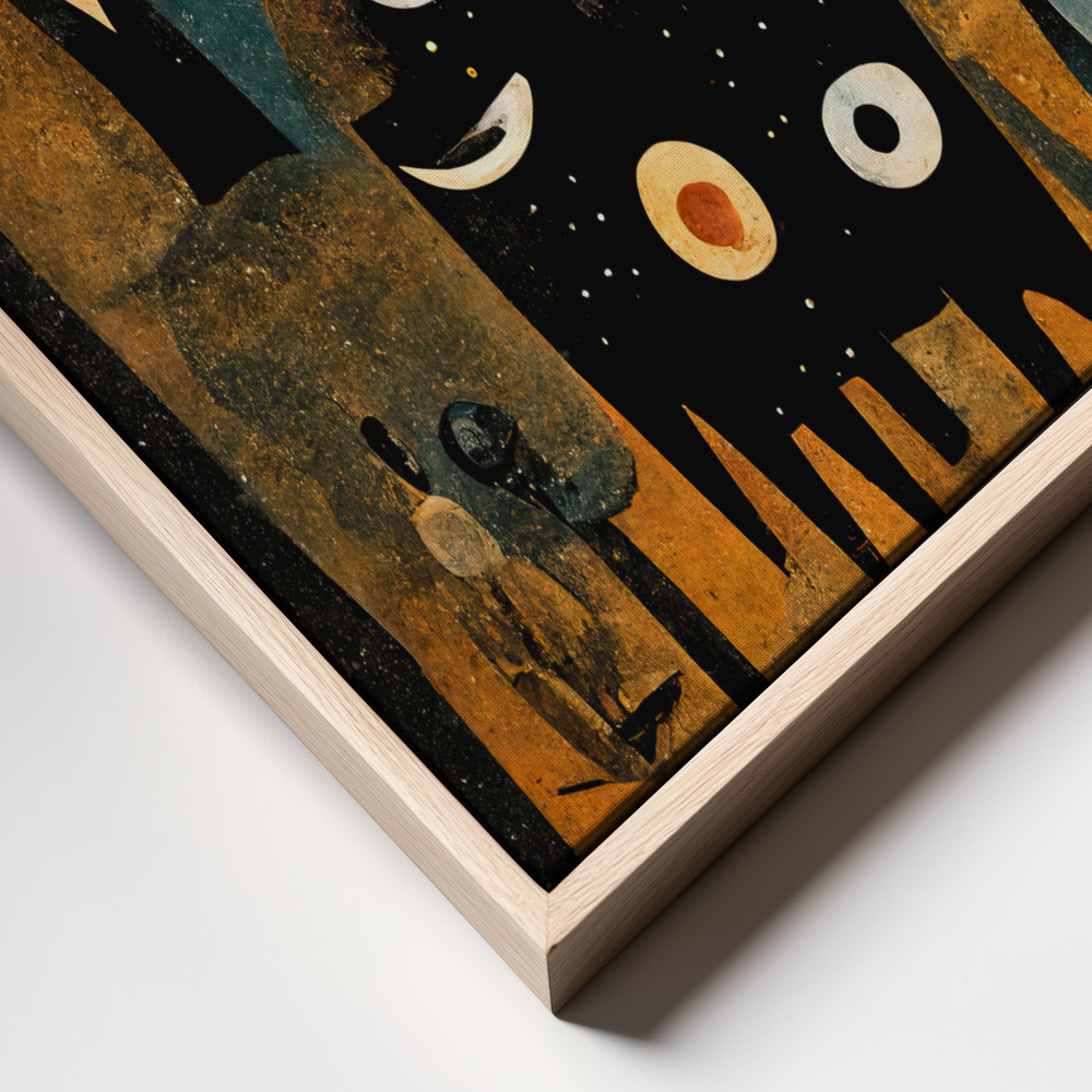 Canvas print - Night Of The Young Monsters frame close up