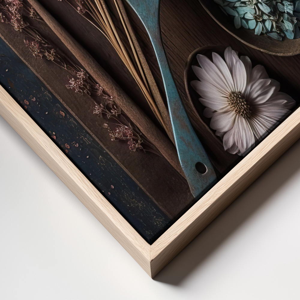 Canvas print - Spices frame close up