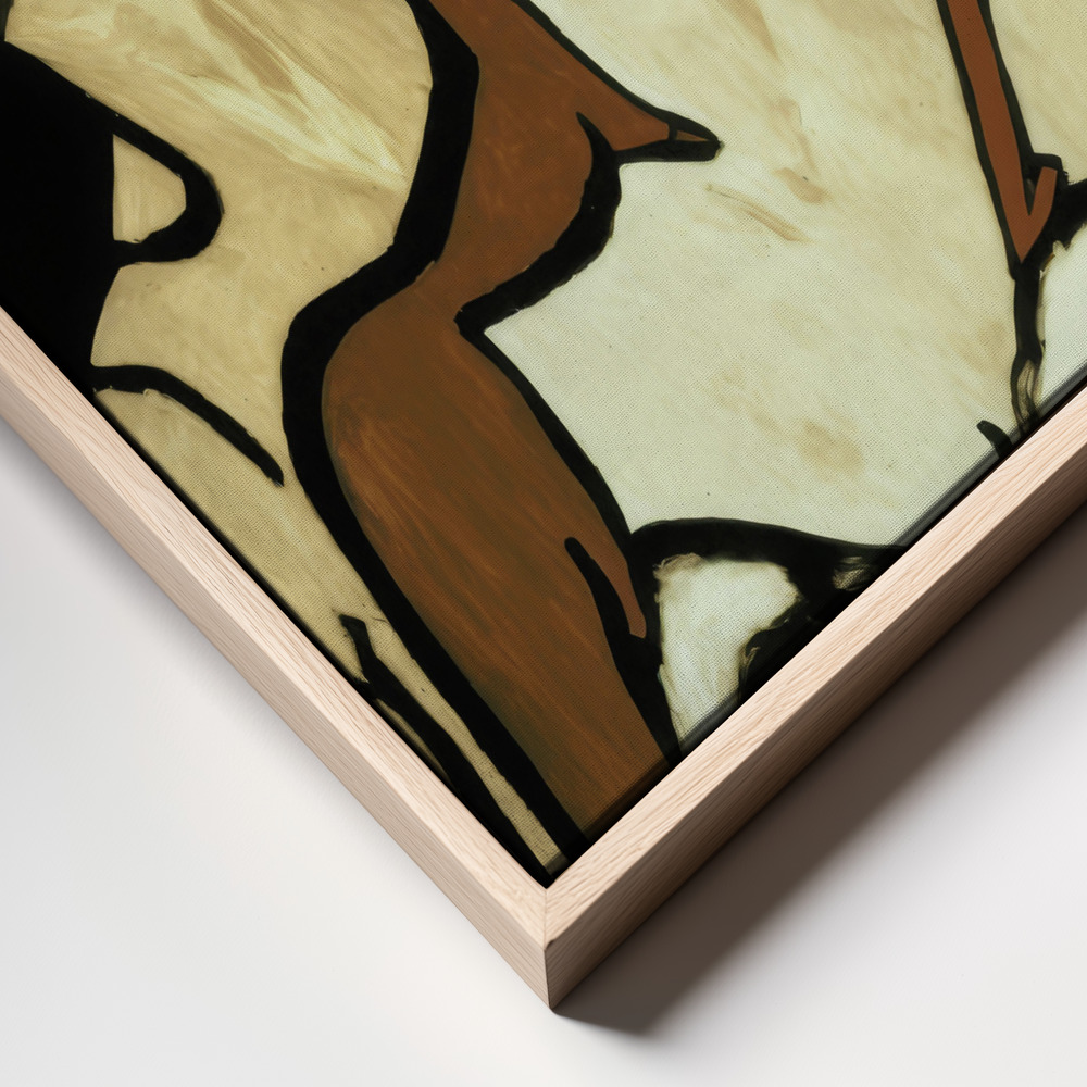 Canvas print - The Soul Sisters frame close up - natural frame