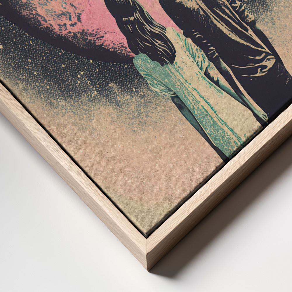 Canvas print - To The Moon And Back frame close up