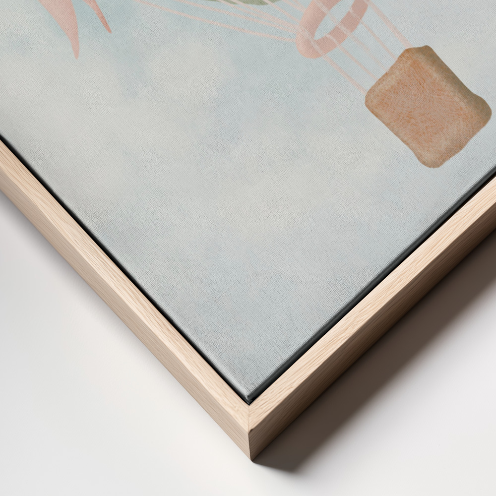 Canvas print - Dream Big Pink frame close up