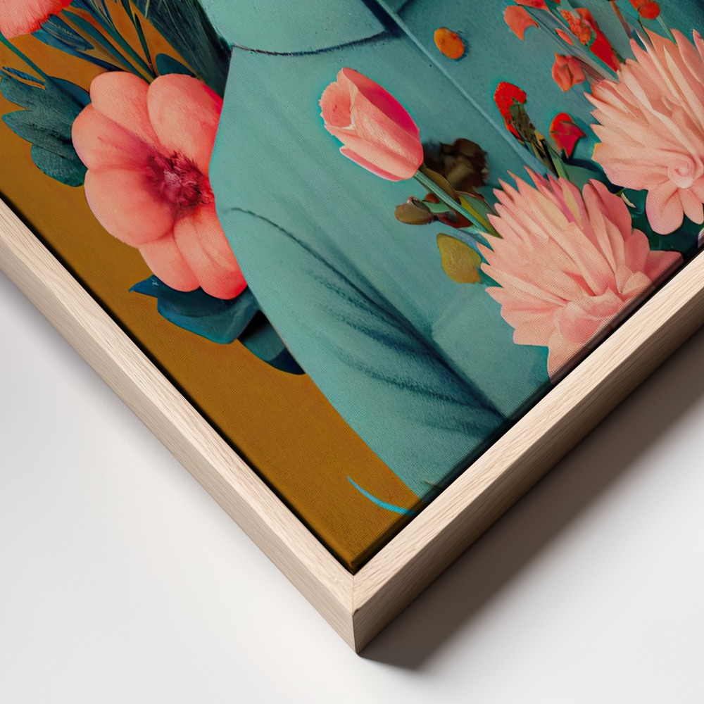 Canvas print - Mr Easter Bunny frame close up
