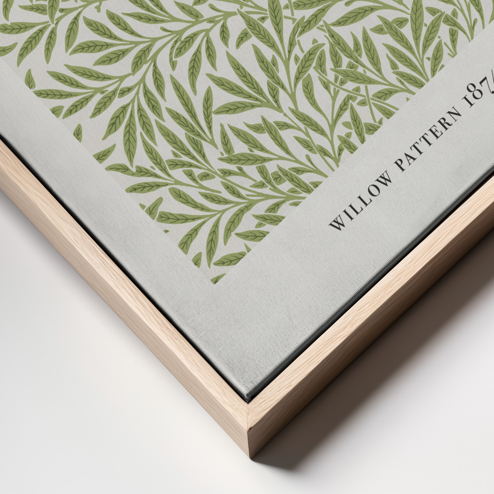 Canvas schilderi - Willow Pattern frame close up