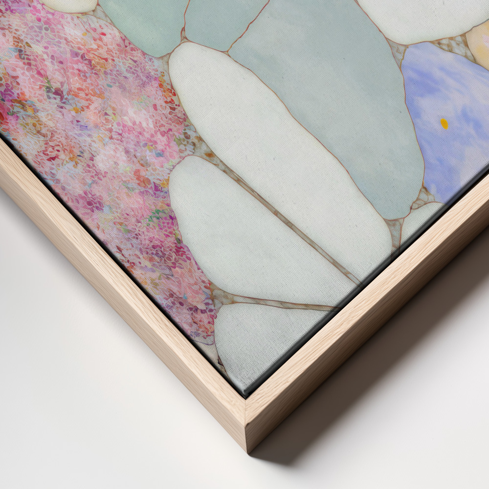 Toile - Floral Mosaic cadre en gros plan - cadre naturel
