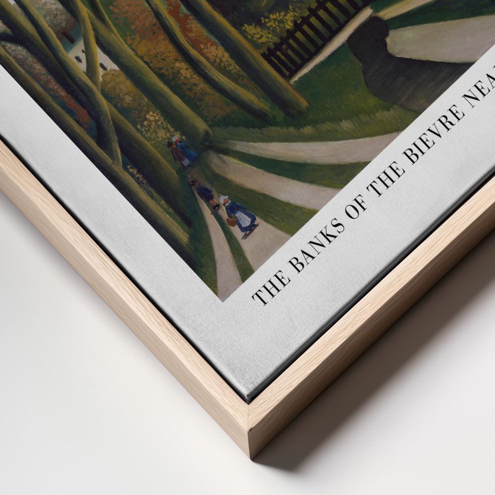 Canvas print - The Banks Of The Bier Near Bicetre frame close up