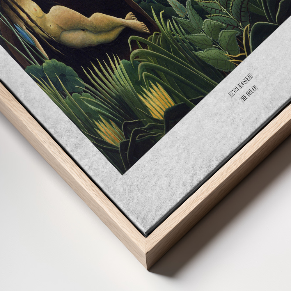 Leinwandbild - The Dream rahmen Nahaufnahme - natürlicher Rahmen