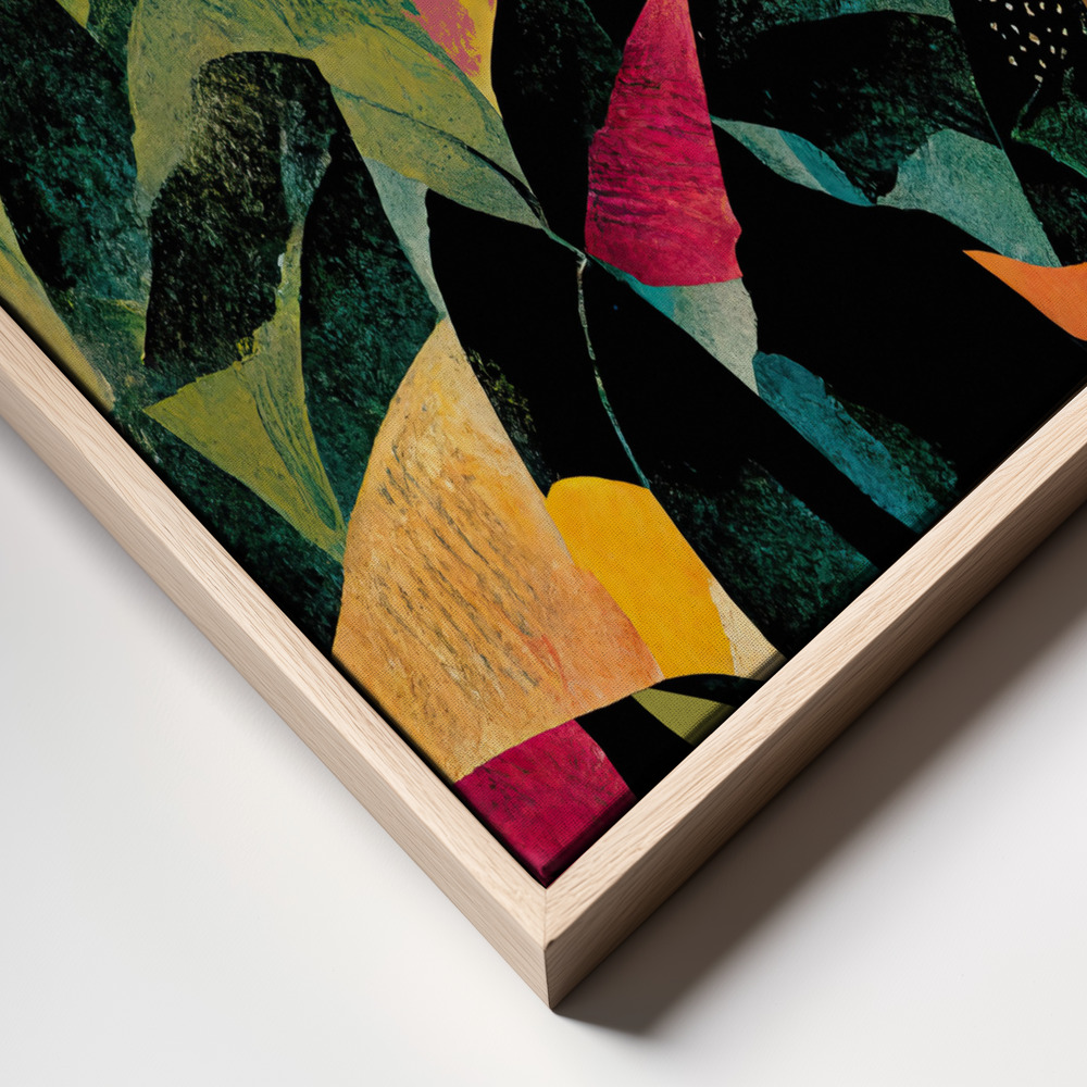 Canvas schilderi - Jungle Tiger frame close up