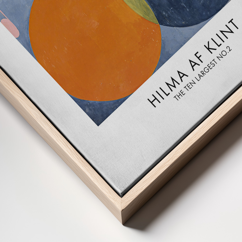 Canvas schilderi - The Ten Largest No.2 Poster - frame close up - natuurlijk frame