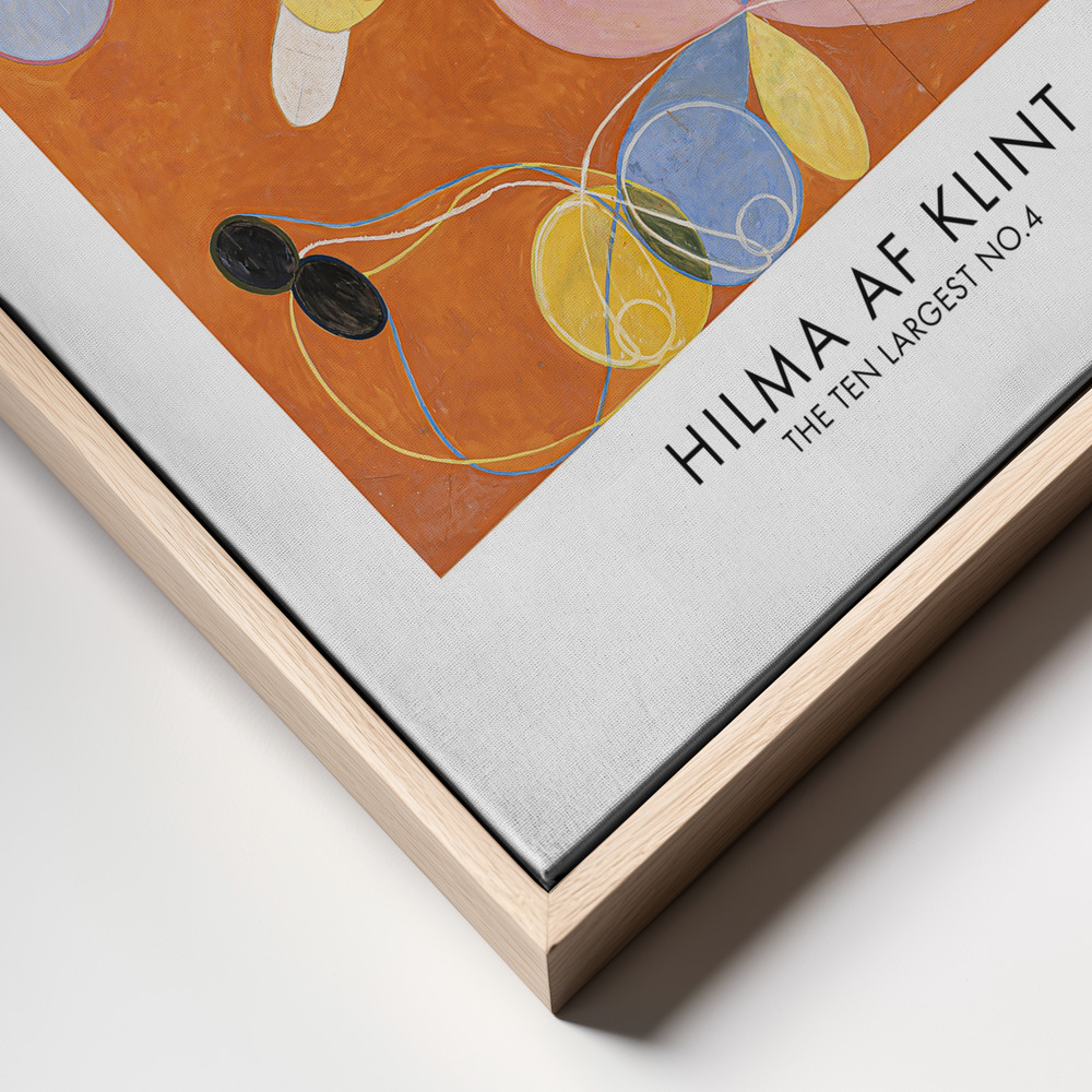 Canvas print - The Ten Largest No.4 Poster - frame close up