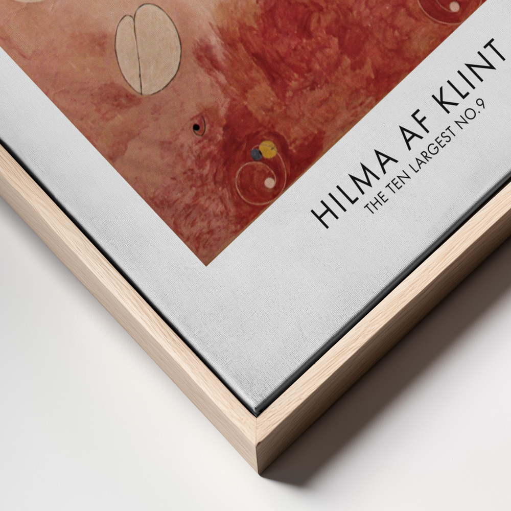 Canvas taulu - The Ten Largest No.9 Juliste - kehys lähikuva - luonnollinen kehys