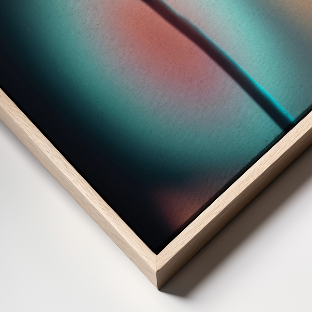Canvas print - Colorful Glowing Flower frame close up