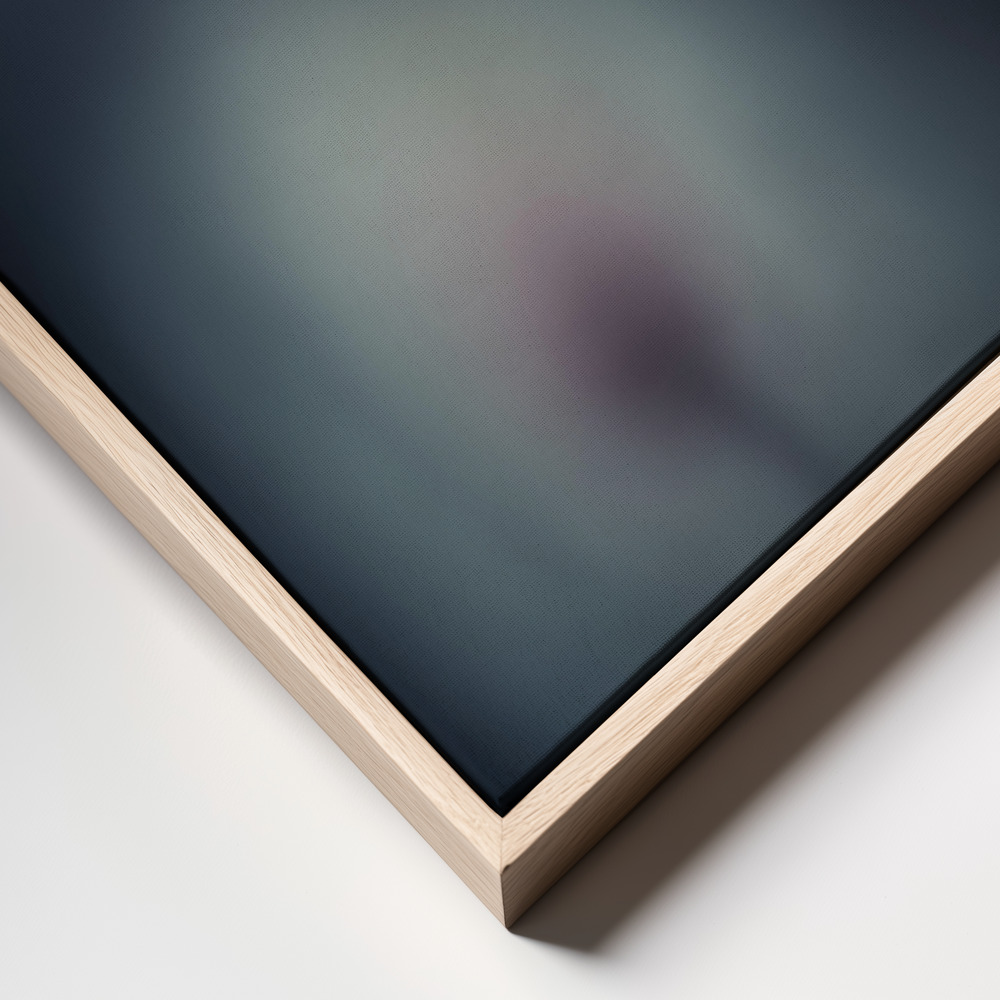 Canvas print - Dreamy Flower frame close up - natural frame