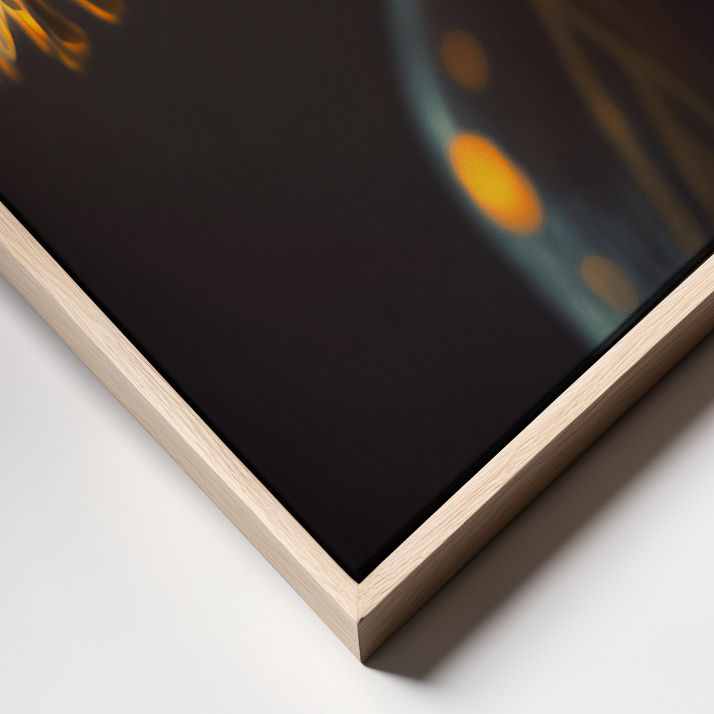 Canvas print - Flowers In Low Light frame close up