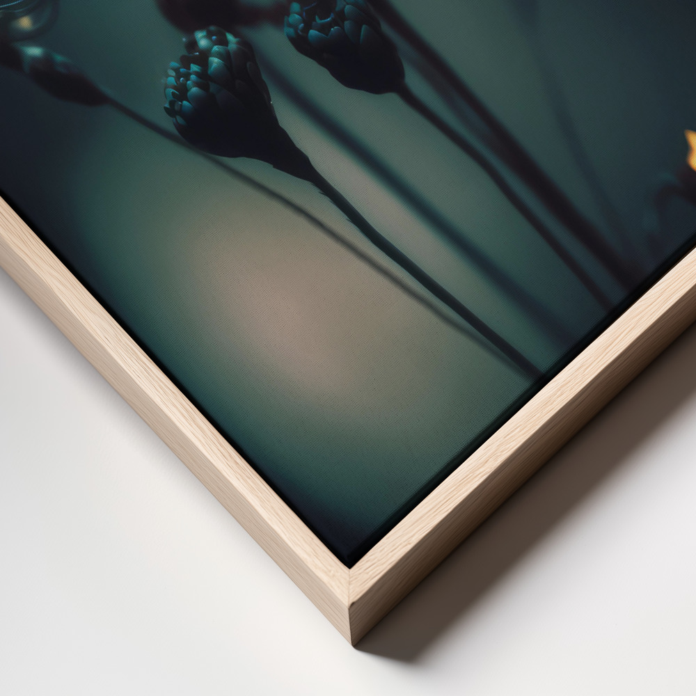 Canvas print - Glowing Dots frame close up
