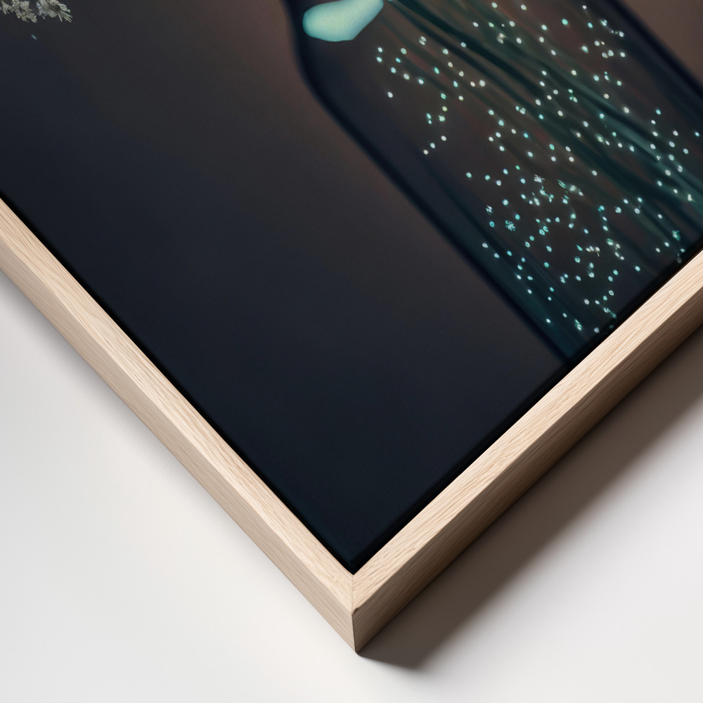 Canvas print - Sparkling Vase frame close up